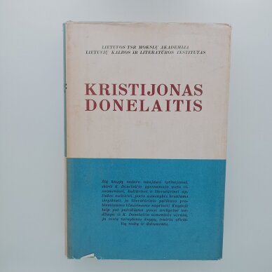 Literatūra ir kalba T. VII : Kristijonas Donelaitis