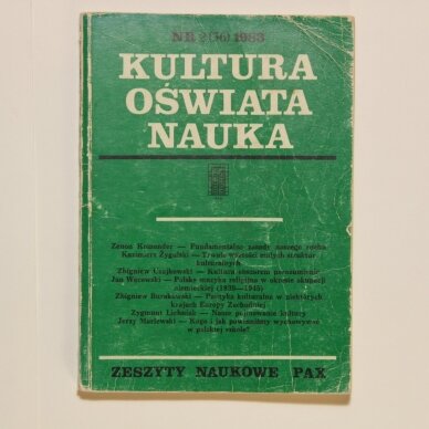 Kultura, oswiata, nauka 1983, Nr. 2