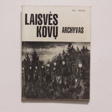 Laisvės kovų archyvas. T. 19