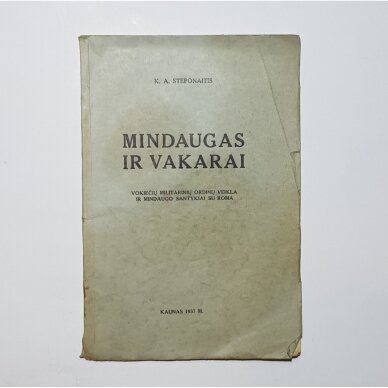 Mindaugas ir vakarai