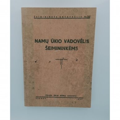 Namų ūkio vadovėlis šeimininkėms