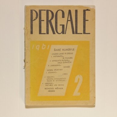 Pergalė 1961, Nr. 2