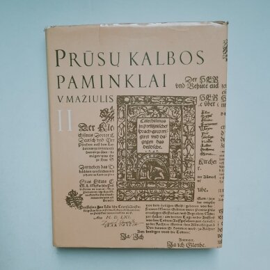 Prūsų kalbos paminklai T. I-II 2