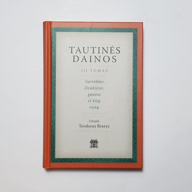 Tautinės dainos III tomas