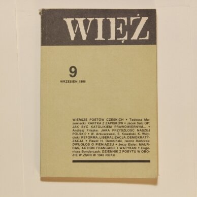 Więź 1988, Nr. 9